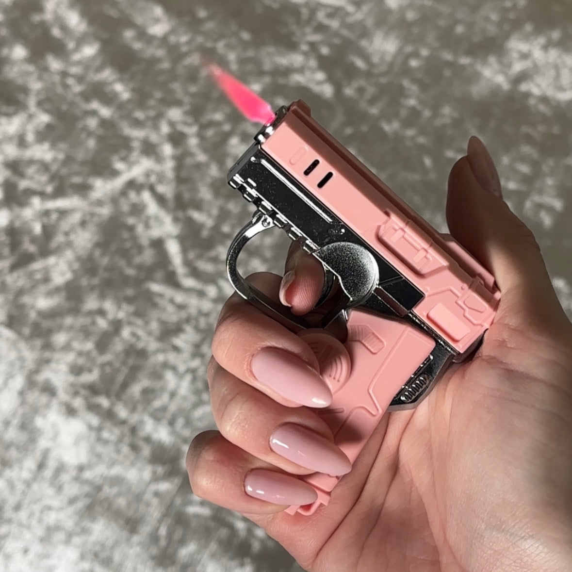Baby Pink Flame Fidget Lighter