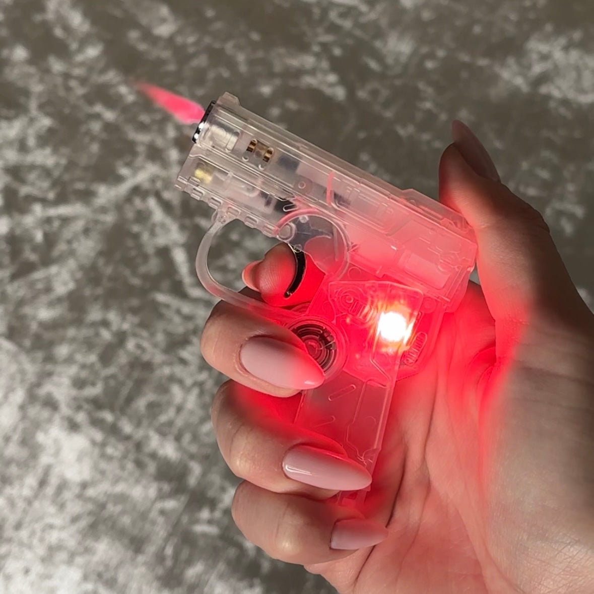 LED Pink Flame Fidget Lighter