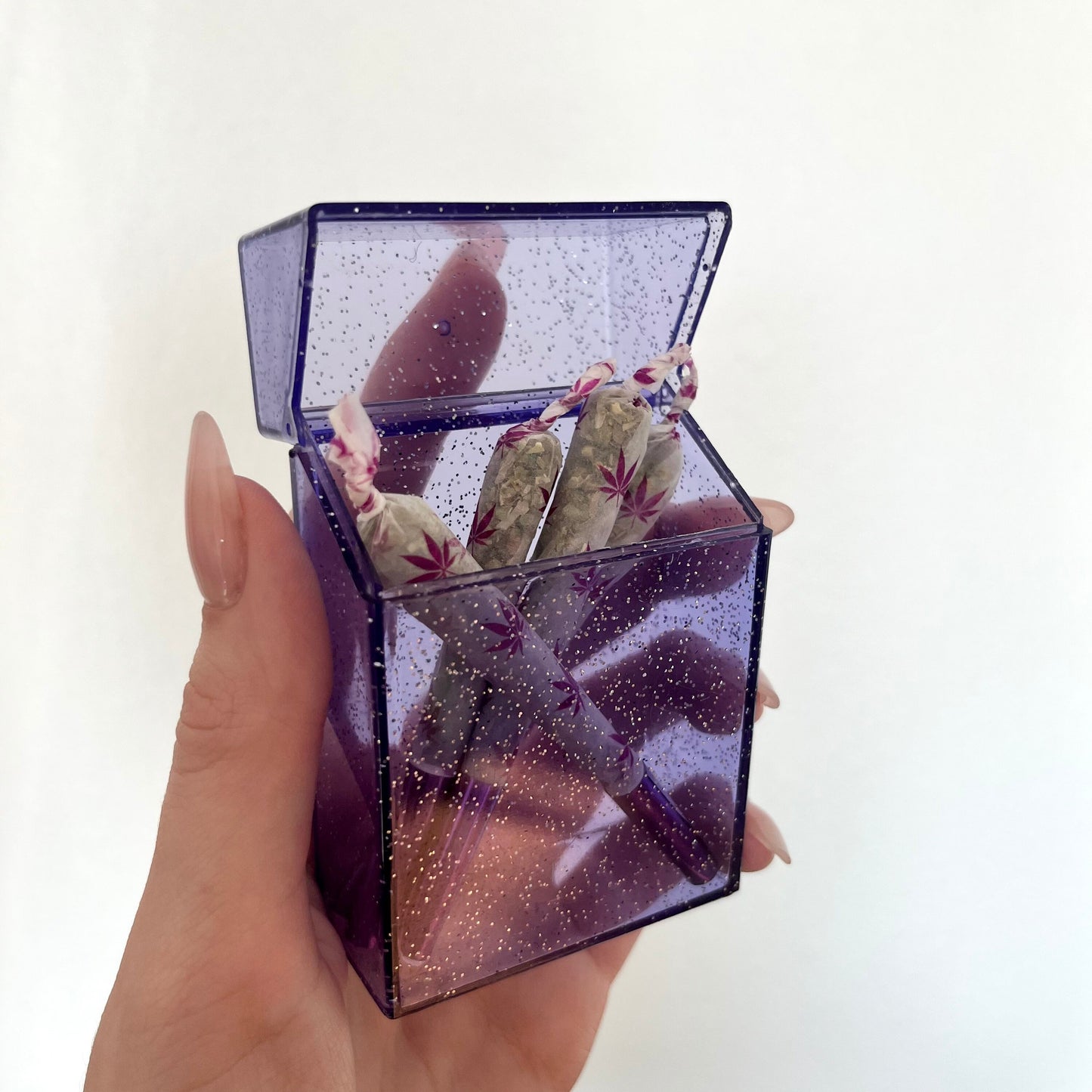 Purple Glitter Case