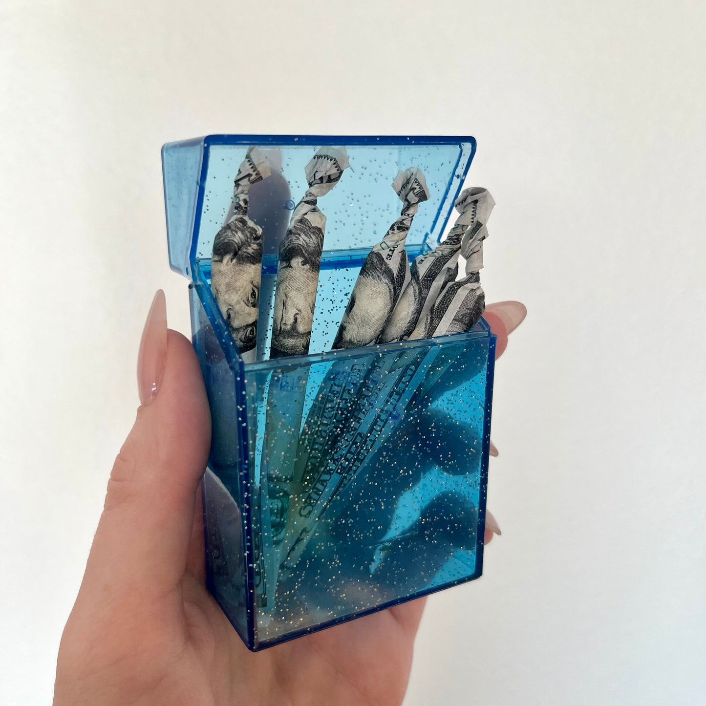 Blue Glitter Case